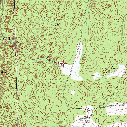Topographic Map of Talking Rock Watershed Dam Number 10, GA