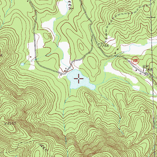 Topographic Map of Montag Lake, GA