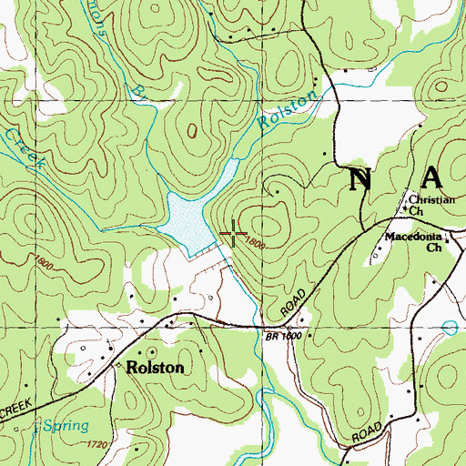 Topographic Map of Cartecay Watershed Dam Number One, GA