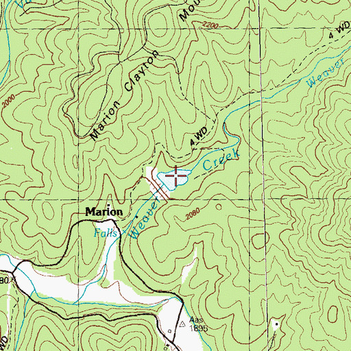 Topographic Map of Lowman Lake, GA