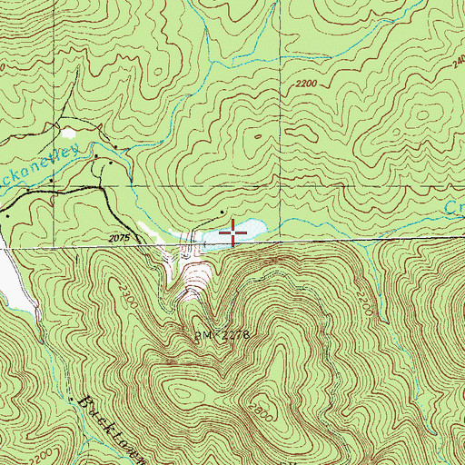 Topographic Map of Little Lake, GA
