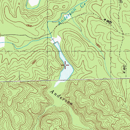 Topographic Map of Noblin Lake, GA