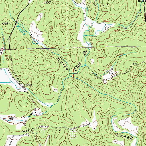 Topographic Map of Ellijay Watershed Dam Number One, GA