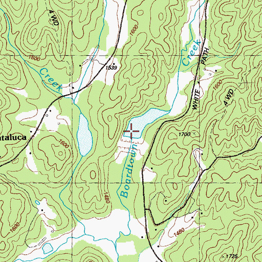 Topographic Map of Ellijay Watershed Dam Number Four, GA
