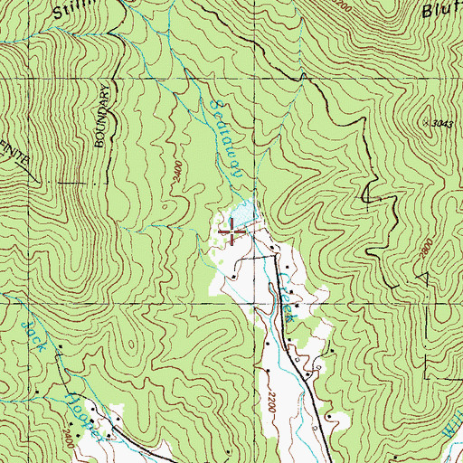 Topographic Map of Scataway Creek Watershed Number 18 Dam, GA