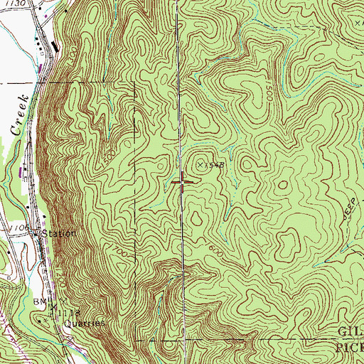 Topographic Map of Nalls Lake, GA