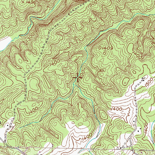 Topographic Map of Todd Dam, GA