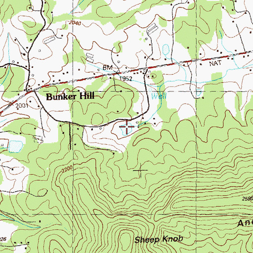 Topographic Map of George Lake, GA