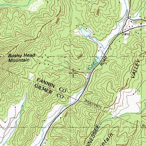 Topographic Map of Carrol Lake, GA