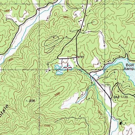 Topographic Map of Gaeta Lake, GA
