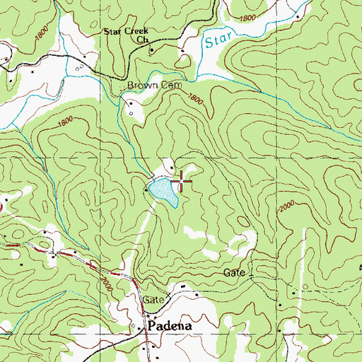 Topographic Map of Kleier Lake Dam, GA
