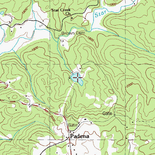 Topographic Map of Kleier Lake, GA