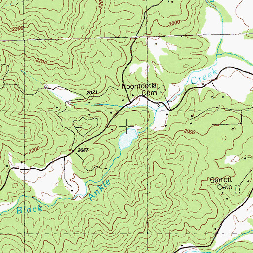 Topographic Map of Van Orsdal Lake Dam, GA