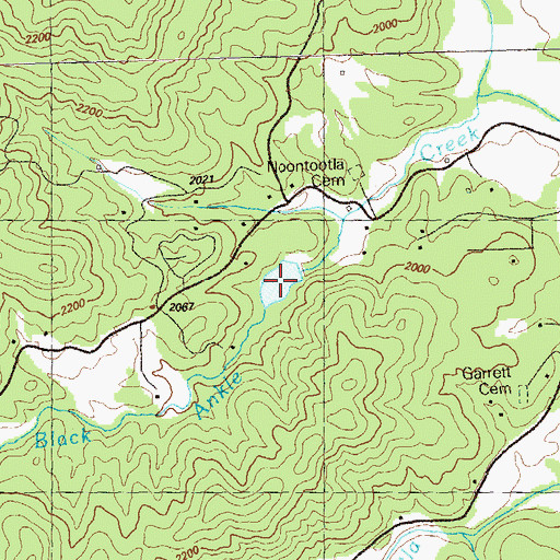 Topographic Map of Van Orsdal Lake, GA