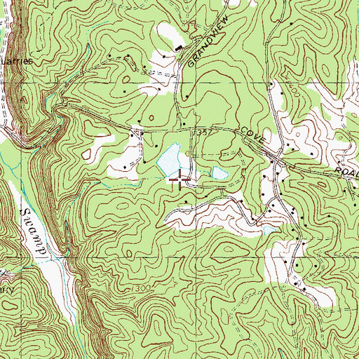 Topographic Map of Griffith Lake Dam, GA