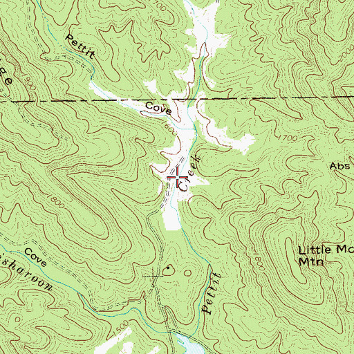 Topographic Map of Lake Petit Dam, GA
