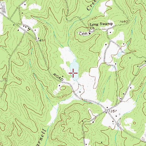 Topographic Map of Anderson Lake, GA