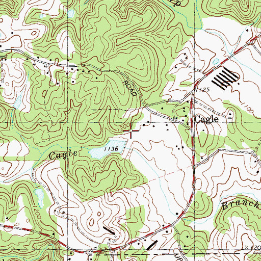 Topographic Map of Taylor Lake, GA