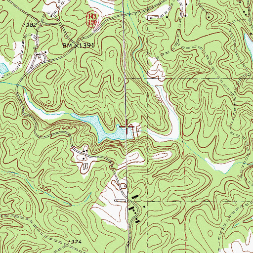 Topographic Map of Sharp Mountain Watershed Dam Number 28, GA