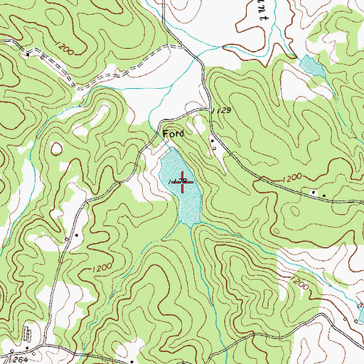 Topographic Map of Watson Lake, GA