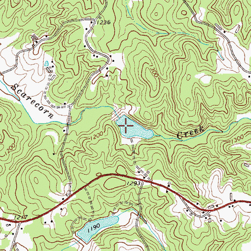 Topographic Map of Talking Rock Watershed Dam Number Four, GA