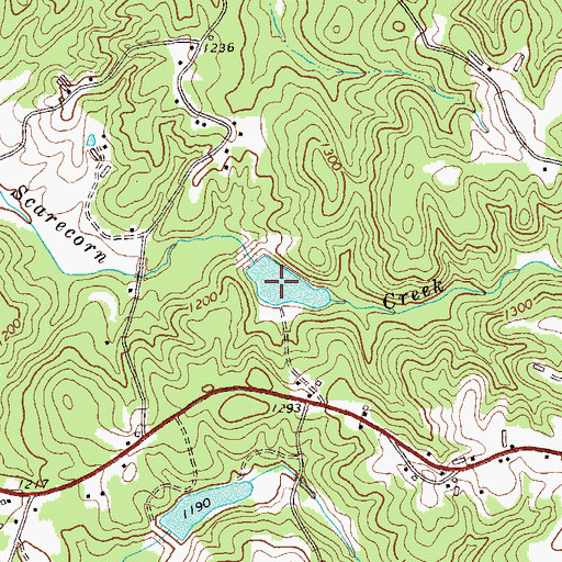 Topographic Map of Martin Lake, GA