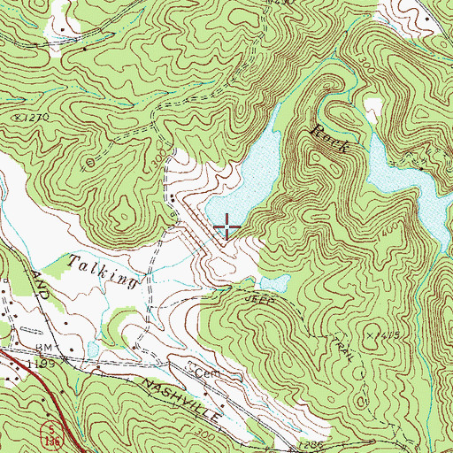 Topographic Map of Talking Rock Watershed Dam Number 13, GA