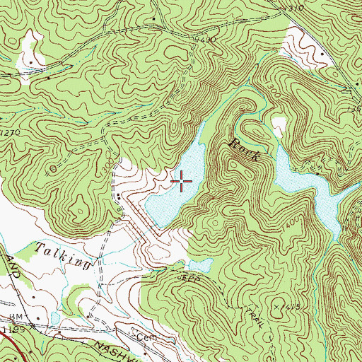 Topographic Map of Jones Lake, GA