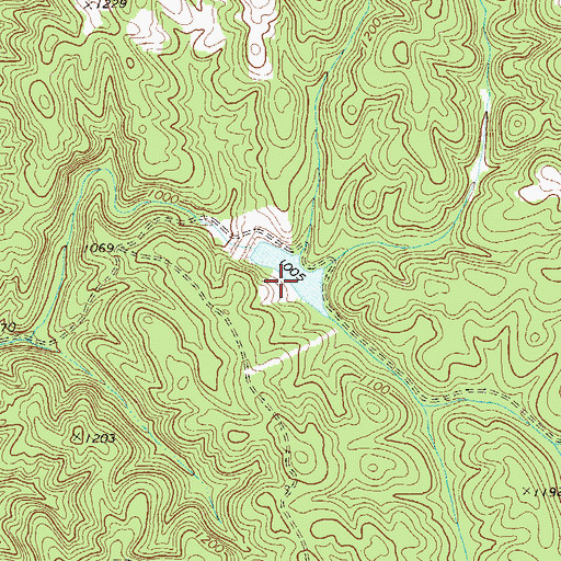 Topographic Map of Sallacoa Watershed Dam Number 48, GA