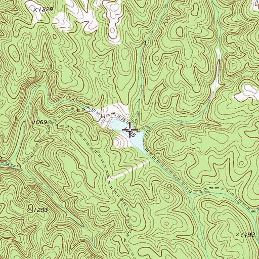 Topographic Map of Anderson Lake, GA