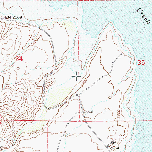 Topographic Map of Fox Gulch Sycamore Creek, AZ