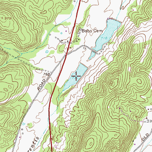 Topographic Map of Powers Lake Number Two, GA