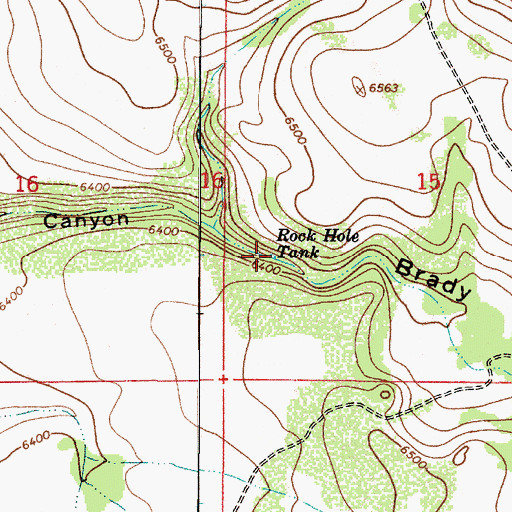 Topographic Map of Rock Hole Tank, AZ