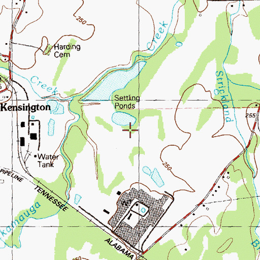 Topographic Map of Barwick Mill Dam One, GA