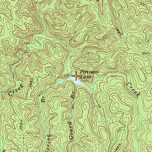 Topographic Map of Pumpkinvine Creek Structure Number Two Dam, GA