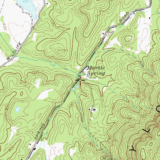 Topographic Map of Upper Lake, GA