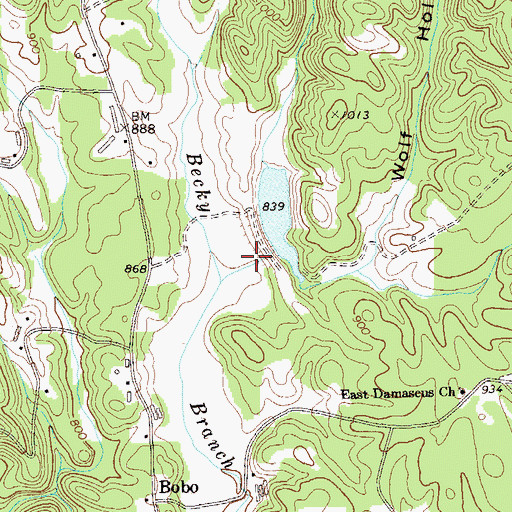 Topographic Map of Salacoa Creek Watershed Dam Number 67, GA