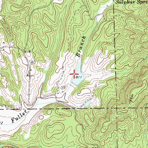 Topographic Map of Sallacoa Creek Watershed Dam Number 89, GA