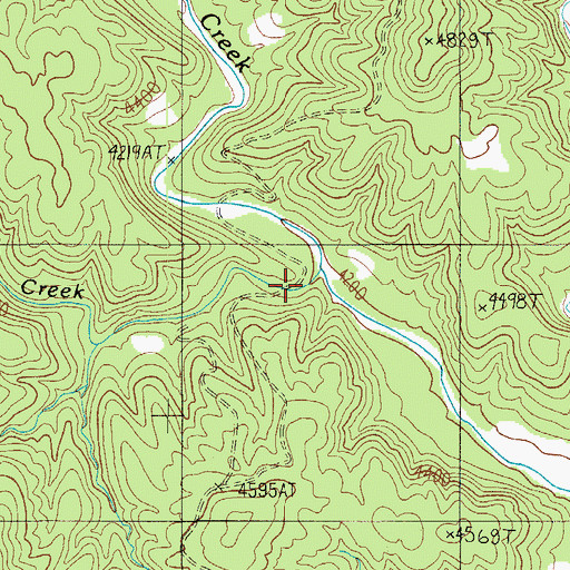 Topographic Map of Rock House Creek, AZ