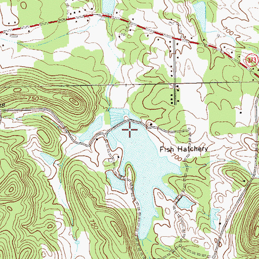 Topographic Map of Amakanata Lake Dam, GA