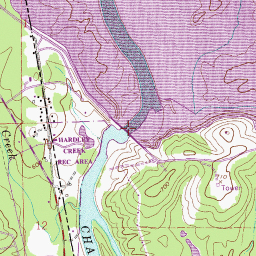 Topographic Map of West Point Dam, GA