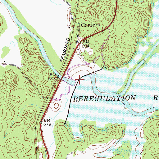 Topographic Map of Reregulation Pool, GA