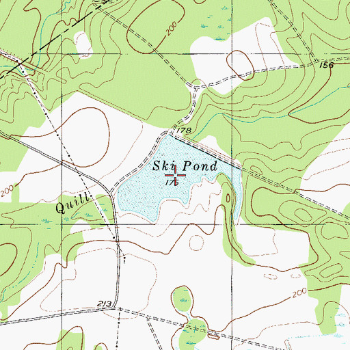Topographic Map of Ski Pond, GA