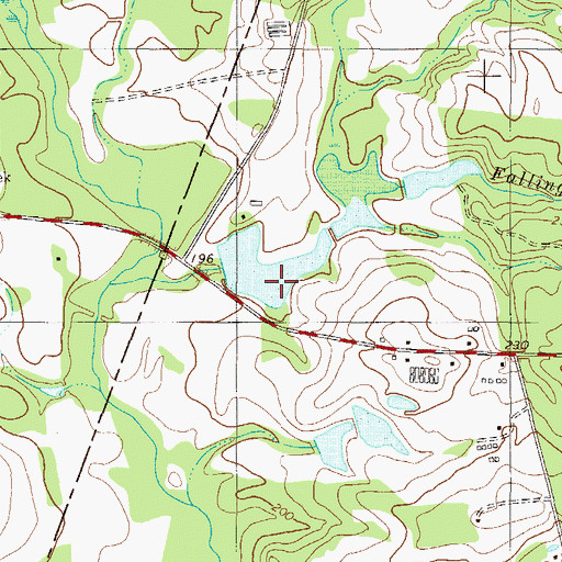 Topographic Map of Pierce Pond, GA