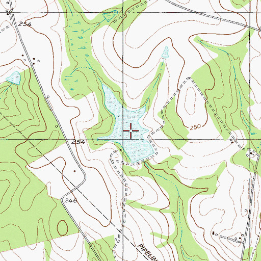 Topographic Map of Miller Pond, GA
