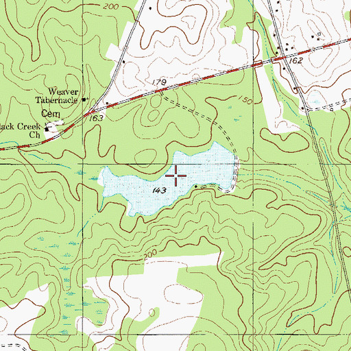 Topographic Map of Kimberly-Clark Lake, GA