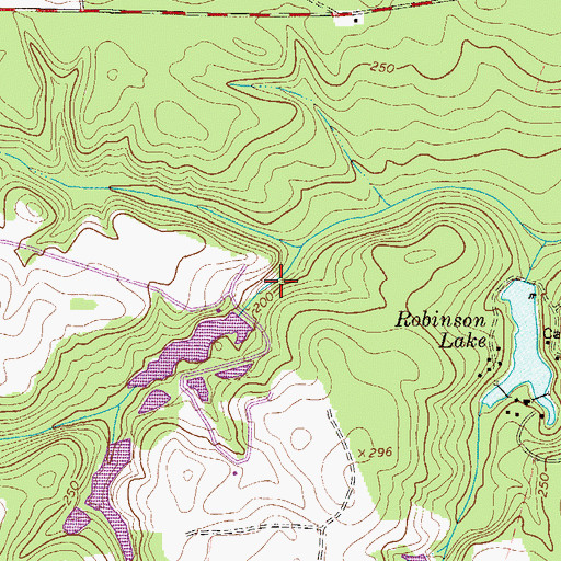 Topographic Map of Boyd Lake Dam, GA
