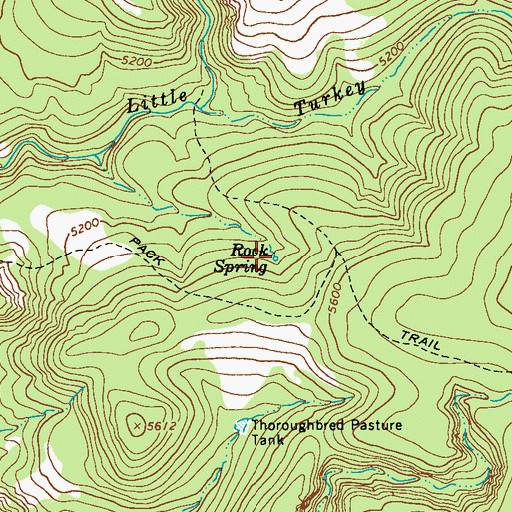 Topographic Map of Rock Spring, AZ