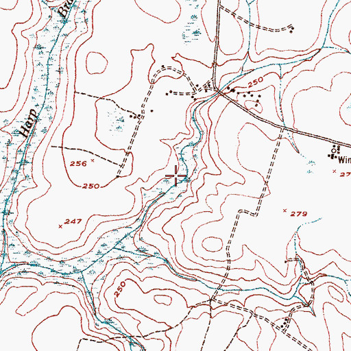 Topographic Map of Johnson Lake, GA
