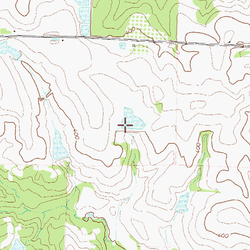 Topographic Map of Youngblood Lake Dam, GA